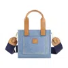 C&c California Small Denim Tote In Multi