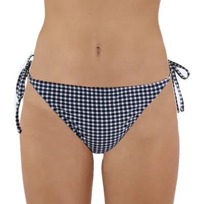 C&c California Womens Checkered Side Tie Swim Bottom Separates In Multi