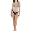 C&c California Womens Gingham Sling Bikini Swim Top In Multi