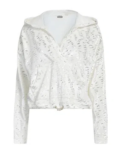 C-clique Pinko  Woman Sweatshirt Ivory Size M Polyester, Elastane In White
