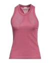 C-clique Pinko  Woman Tank Top Garnet Size S Viscose, Cupro, Polyester, Elastane In Red