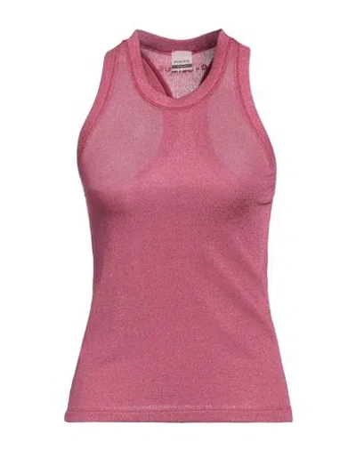 C-clique Pinko  Woman Tank Top Garnet Size S Viscose, Cupro, Polyester, Elastane In Red