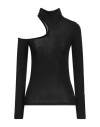 C-clique Woman Turtleneck Black Size S Viscose, Metallic Fiber, Polyamide, Elastane In Black