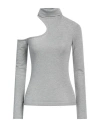 C-clique Pinko  Woman Turtleneck Grey Size L Viscose, Metallic Fiber, Polyamide, Elastane In Grey