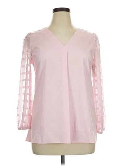 Pre-owned C+d+m Collection 3/4 Sleeve Blouse In Pink