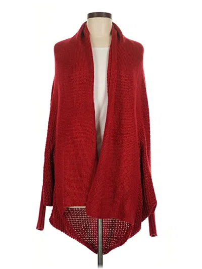Pre-owned C+d+m Collection Cardigan Sweater In Red