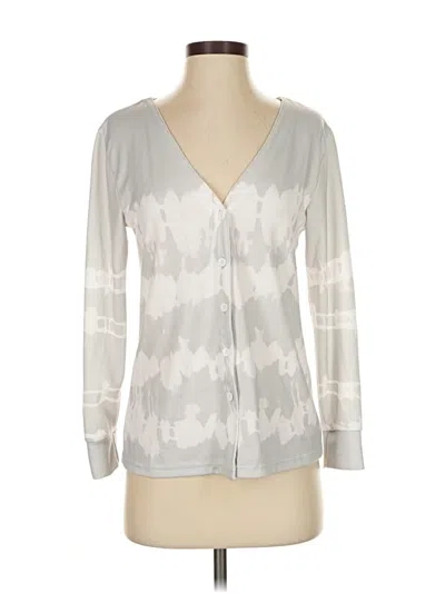 Pre-owned C+d+m Collection Cardigan Sweater In Silver