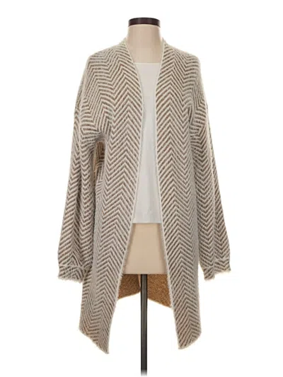 Pre-owned C+d+m Collection Cardigan Sweater In Tan
