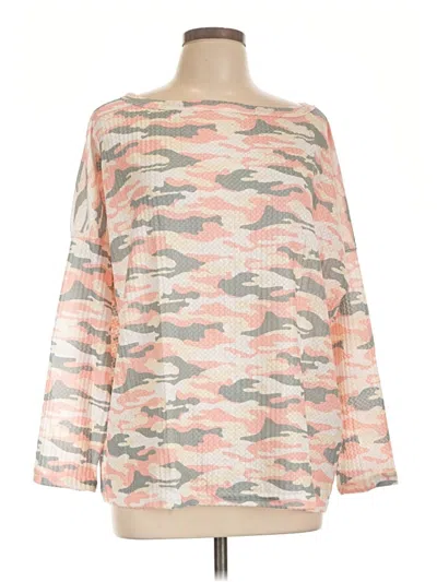 Pre-owned C+d+m Collection Long Sleeve Blouse In Pink