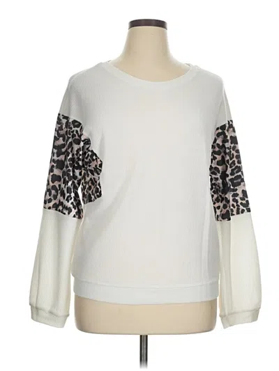 Pre-owned C+d+m Collection Sweatshirt In White