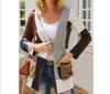C+d+m Color Block Cardigan In Multi In Multi