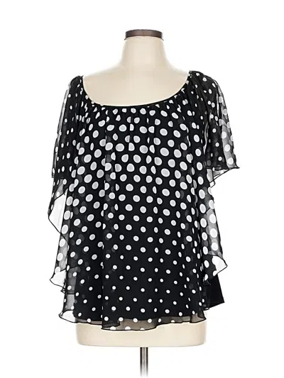 Pre-owned C Established 1946 3/4 Sleeve Blouse In Black