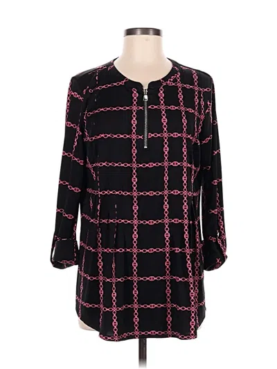 Pre-owned C Established 1946 3/4 Sleeve Blouse In Black