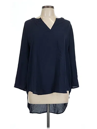 Pre-owned C Established 1946 3/4 Sleeve Blouse In Blue
