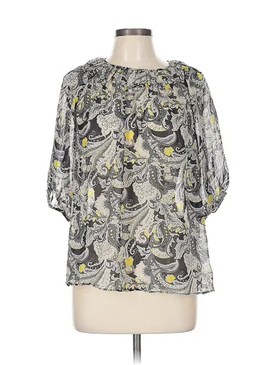 Pre-owned C Established 1946 3/4 Sleeve Blouse In Gray