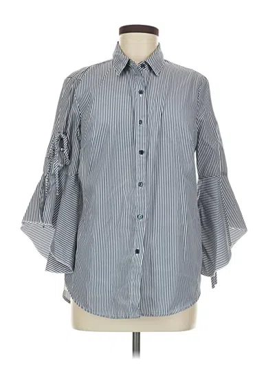 Pre-owned C Established 1946 3/4 Sleeve Blouse In Gray