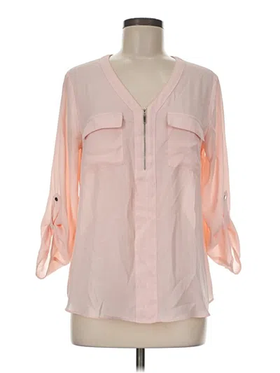 Pre-owned C Established 1946 3/4 Sleeve Blouse In Pink