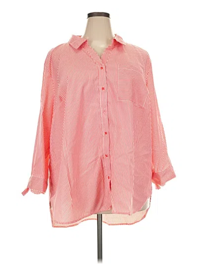 Pre-owned C Established 1946 3/4 Sleeve Blouse In Pink