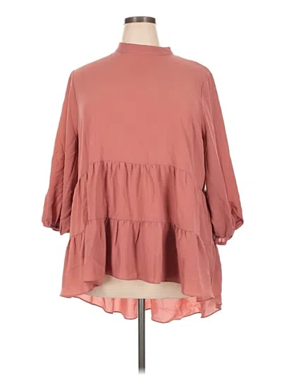 C Established 1946 3/4 Sleeve Blouse In Pink