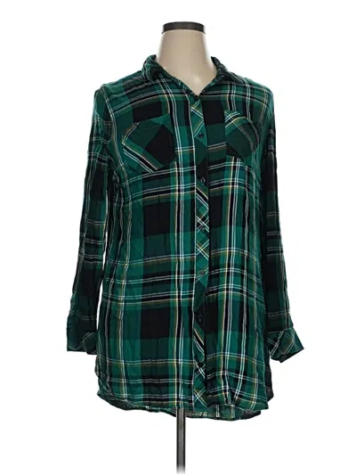 Pre-owned C Established 1946 3/4 Sleeve Button Down Shirt In Green