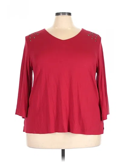 Pre-owned C Established 1946 3/4 Sleeve T-shirt In Burgundy