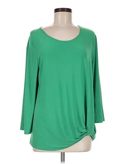 Pre-owned C Established 1946 3/4 Sleeve T-shirt In Green