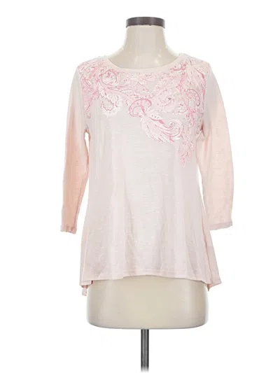 Pre-owned C Established 1946 3/4 Sleeve T-shirt In Pink