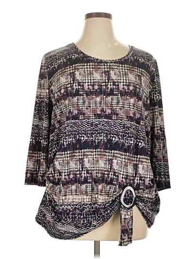 Pre-owned C Established 1946 3/4 Sleeve T-shirt In Purple