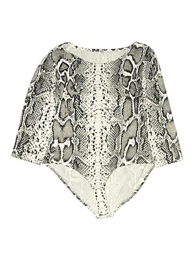 Pre-owned C Established 1946 Bodysuit In Silver