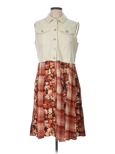 Pre-owned C Established 1946 Casual Dress In Brown