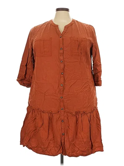 Pre-owned C Established 1946 Casual Dress In Brown