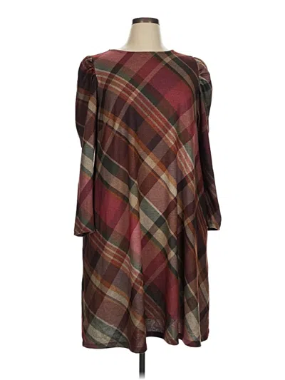 Pre-owned C Established 1946 Casual Dress In Burgundy