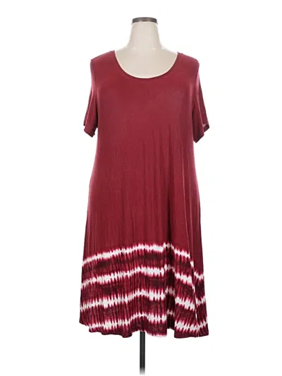Pre-owned C Established 1946 Casual Dress In Burgundy