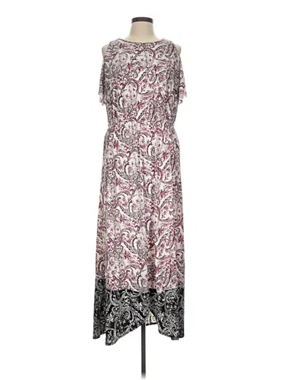 Pre-owned C Established 1946 Casual Dress In Burgundy