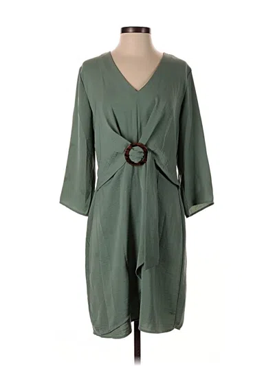 Pre-owned C Established 1946 Casual Dress In Green