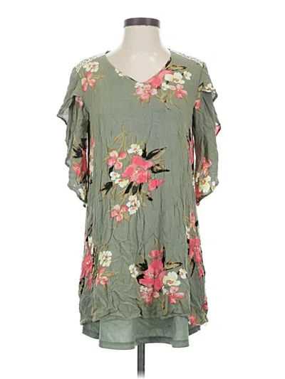 Pre-owned C Established 1946 Casual Dress In Green