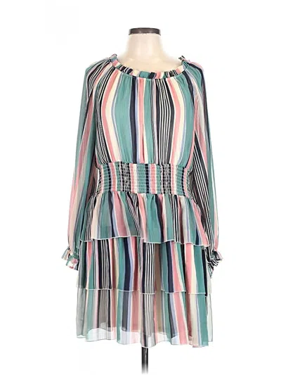 Pre-owned C Established 1946 Casual Dress In Teal