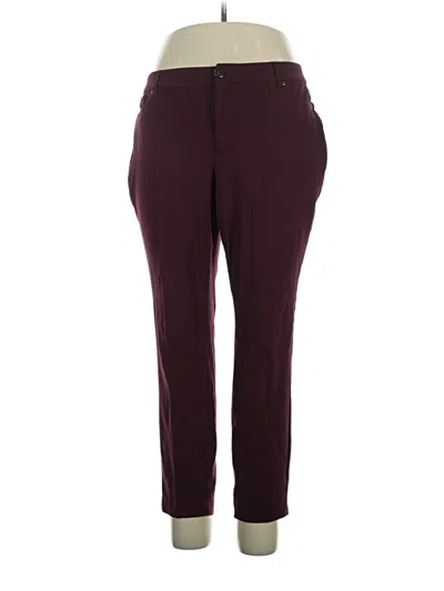 Pre-owned C Established 1946 Casual Pants In Burgundy