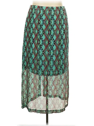 Pre-owned C Established 1946 Casual Skirt In Teal