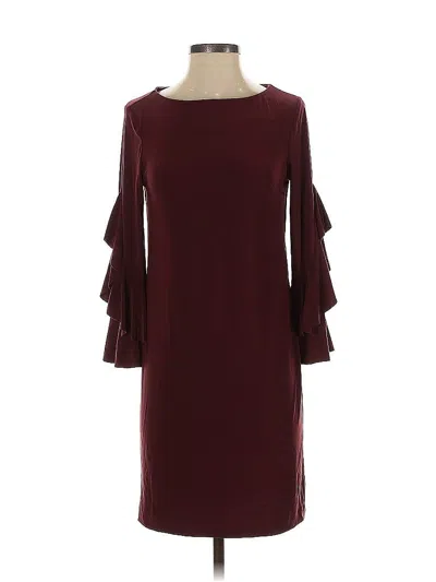 Pre-owned C Established 1946 Cocktail Dress In Burgundy