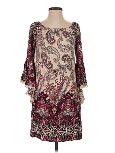 Pre-owned C Established 1946 Cocktail Dress In Burgundy