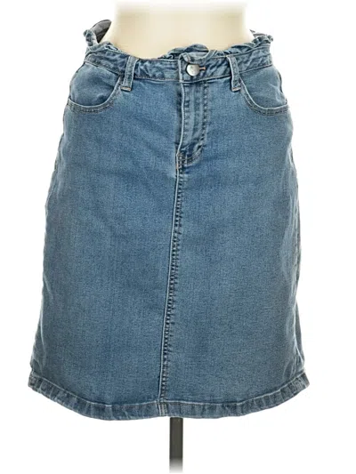 Pre-owned C Established 1946 Denim Skirt In Blue