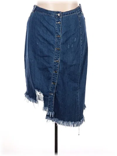 Pre-owned C Established 1946 Denim Skirt In Blue