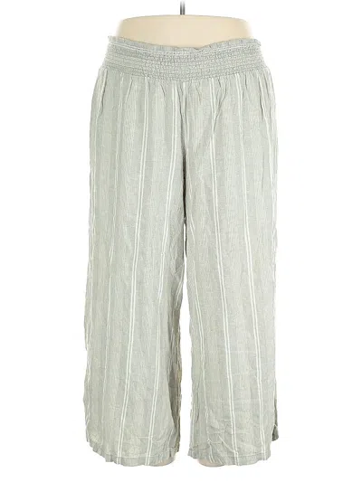 Pre-owned C Established 1946 Linen Pants In Green