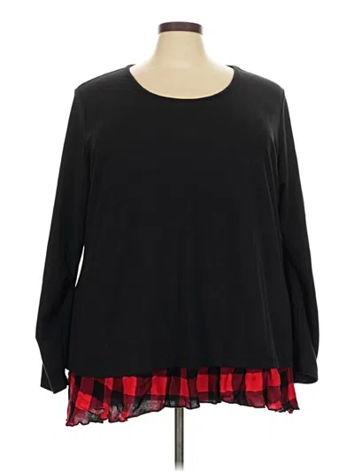 Pre-owned C Established 1946 Long Sleeve Blouse In Black