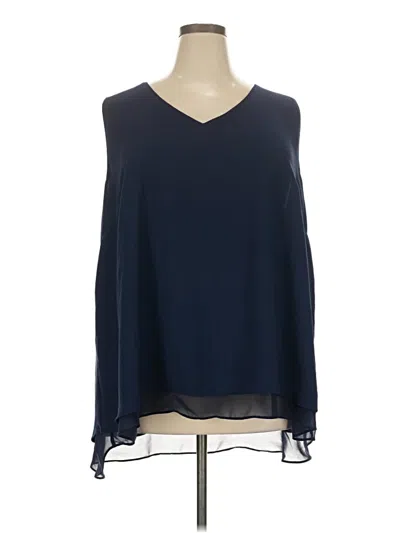 Pre-owned C Established 1946 Long Sleeve Blouse In Blue
