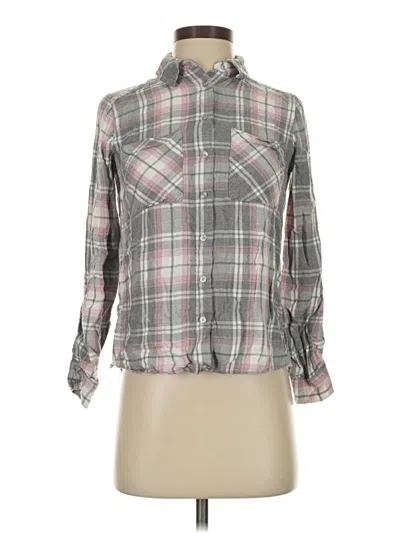 Pre-owned C Established 1946 Long Sleeve Blouse In Gray