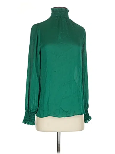 Pre-owned C Established 1946 Long Sleeve Blouse In Green
