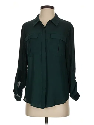 Pre-owned C Established 1946 Long Sleeve Blouse In Green