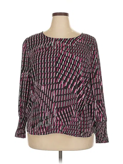 Pre-owned C Established 1946 Long Sleeve Blouse In Pink